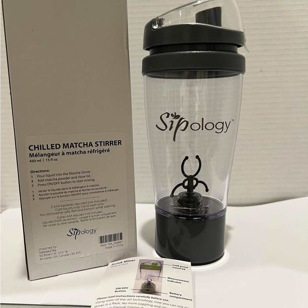 Sipology Chilled Matcha Stirrer (battery operated). Fire Sale / Company Closed